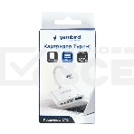 Кард-ридер Gembird FD2-MSD-2/белый/SD/SDHC/SDXC/TF/MicroSD/USB 2.0/USB Type-C (2.0)/пластик, фото3