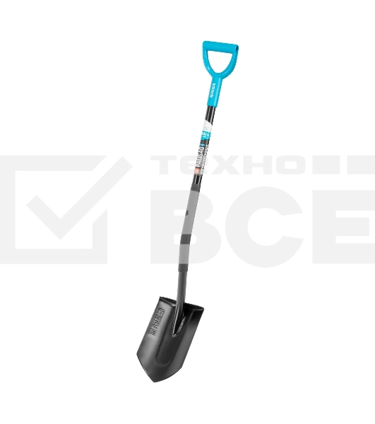 Лопата штыковая профессиональная Palisad LUXE 190х295х1200 мм, увеличенный наступ, цельнометал.