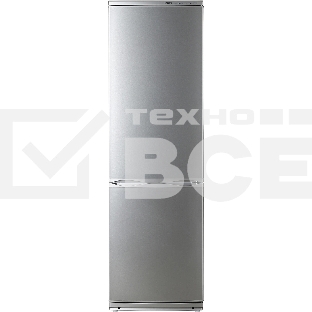 Холодильник Atlant ХМ-6024-080 серебристый двухкамерный 246/101л морозилка снизу