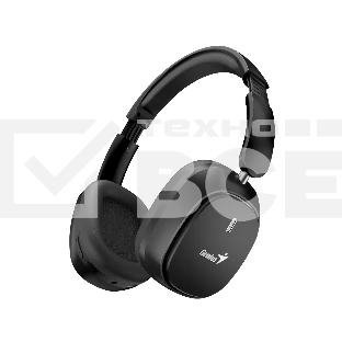Беспроводные/проводные наушники Genius HS-820BT черный, полноразмерные, Bluetooth + проводной, складная конструкция, до 15 ч