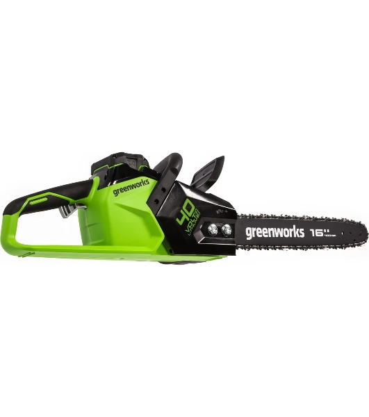 Цепная пила аккумуляторная (2005807UA) GreenWorks GD40CS18, 40V, 40 см, бесщеточная, 1,8 КВТ, с АКБ 2АЧ и ЗУ