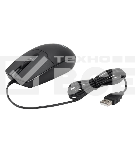 Мышь проводная Acer OMW126 черный, 1200 dpi, USB, кнопки - 3