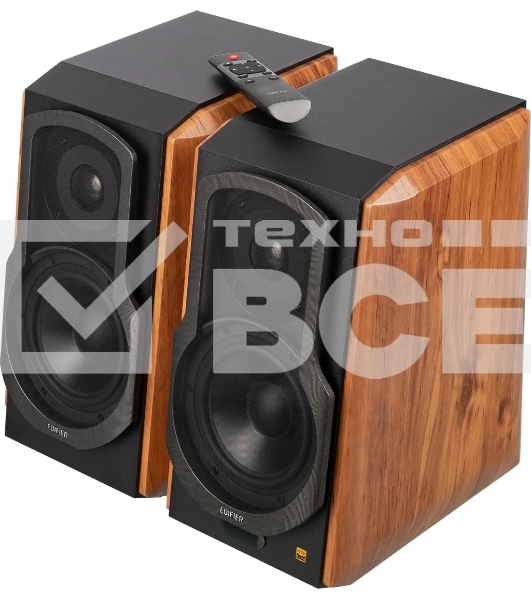 Акустическая система Edifier S1000MKII Brown (2.0,Bluetooth 5.0,ДУ,2x 25 Вт (ВЧ), 2x 35 Вт (СЧ/НЧ)