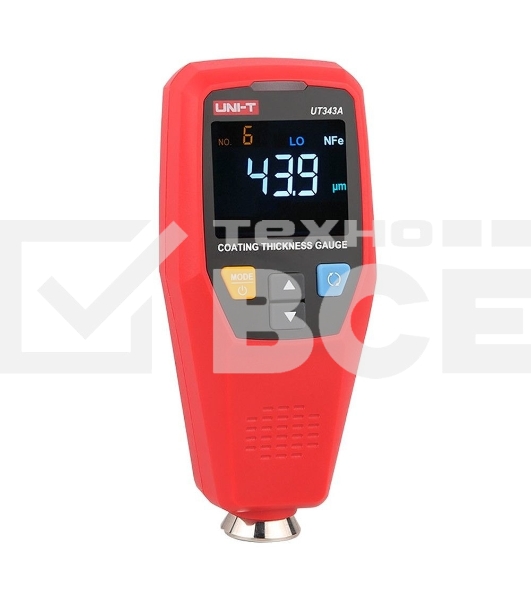 Толщиномер UNI-T UT343A диаметр измеряемой площади 20 мм, min толщина объема 0,5 мм