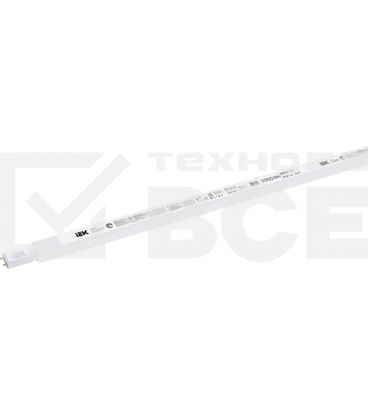 Лампа светодиодная Iek LLE-T8R-20-230-65-G13 T8 линейная 20Вт 2000Лм 230В 6500К G13 (аналог люм.лампы 36Вт длиной 1200 мм)