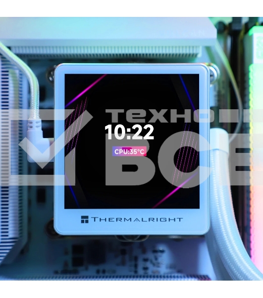 Система водяного охлаждения Thermalright Grand Vision 360 ARGB Soc-AM5/AM4/1151/1200/2066/2011/1700 белый 4-pin 29.6dB Al LCD Ret (G-VISION-360-WH-ARGB)