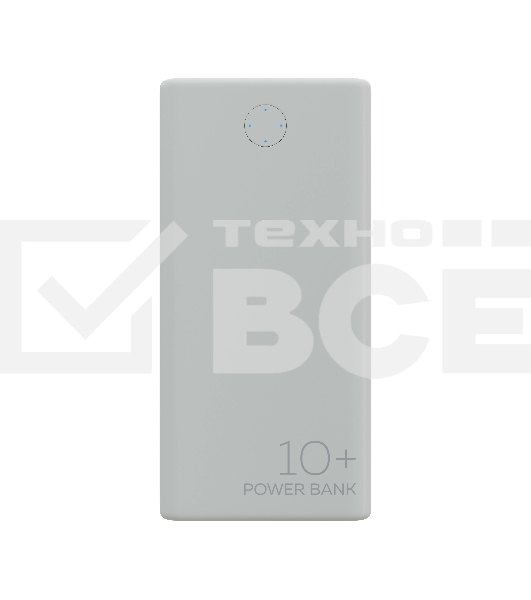 Портативный аккумулятор More choice (4610196408694) PB11-10 White 10000mAh 2USB