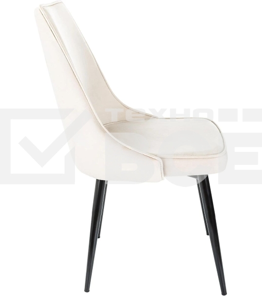 Стул для дома Бюрократ CH-K4 бежевый Holland 06 металл черный на ножках (CH-K4_1/HL07)