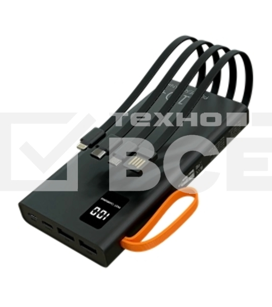 Портативный аккумулятор MORE CHOICE (4620202550538) PB22-10 с кабелем 2USB 2.1A - 10000mA черный