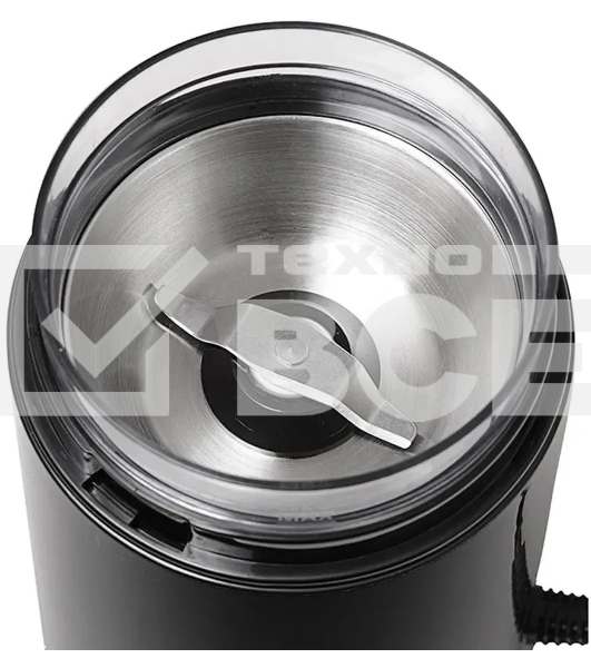 Кофемолка Kitfort КТ-1314 Напряжение: 220 - 230 В, 50/60 Гц.Мощность: 150 Вт.Вместимость: 60 г зерен.