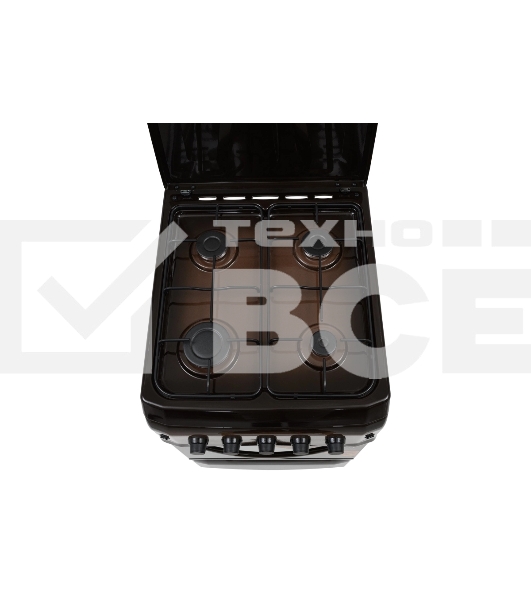 Плита газовая Kraft KF-FSF5423AGbR черный, конфорок 4 шт, духовка 58 л, 50 см x 88.4 см x 57.8 см