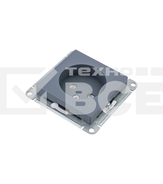 Механизм розетки 1-м СП AtlasDesign 16А IP20 без заземл. грифель