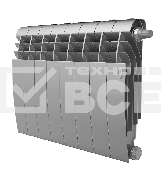 Радиатор Royal Thermo BiLiner 350 Silver Satin VR80 - 8 секц.