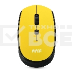 Мышь беспроводная HIPER HOMW-085 желтый, 1600 dpi, радиоканал, USB, кнопки - 4, фото9