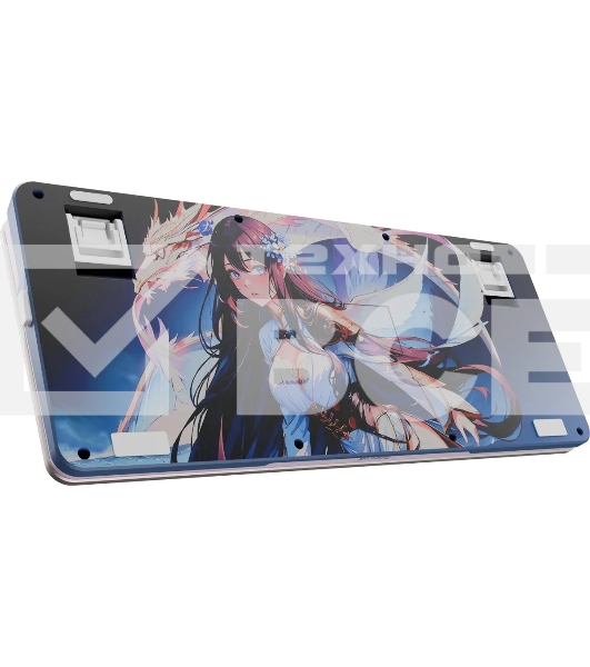 Клавиатура Redragon Flekact Pro гибридная, USB Type-A, Bluetooth, радиоканал, фиолетовый