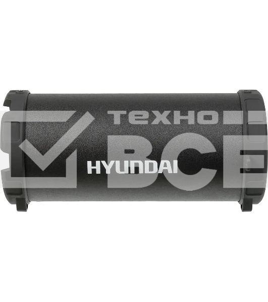 Колонка портативная Hyundai H-PAC220 черный/голубой 10W 1.0 BT/3.5Jack/USB