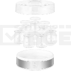 Йогуртница Kitfort КТ-6405 20Вт 7б. 180 мл упр.:механич. серебристый/белый, фото4