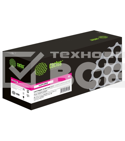 Картридж лазерный Cactus CS-MPC305EM (842081) пурпурный (4000 стр.) для Ricoh Aficio MPC305SP/C305SPF