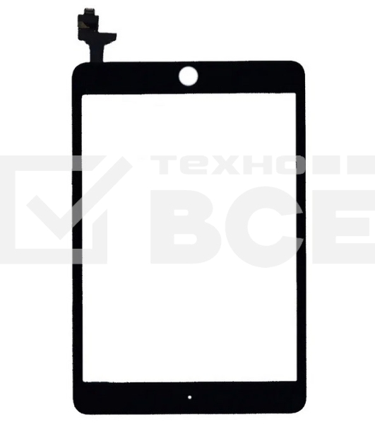 Сенсорное стекло (тачскрин) Ipad mini 3 (retina) + IC (A1599, A1600), черное