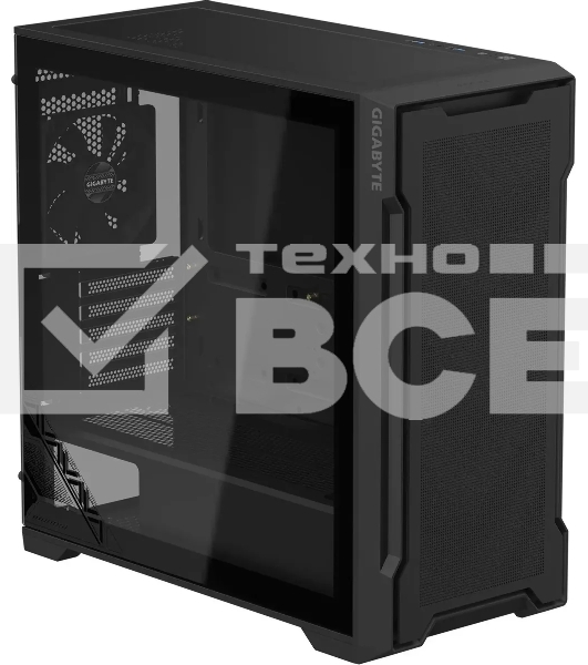 Компьютерный корпус Gigabyte C102B GB-C102G, без БП MicroATX 5x120мм 4x140мм 2xUSB3.0 audio bott PSU, черный
