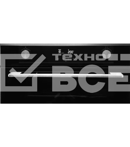 Духовой шкаф электрический встраиваемый Hyundai HEO 6772 IX черный