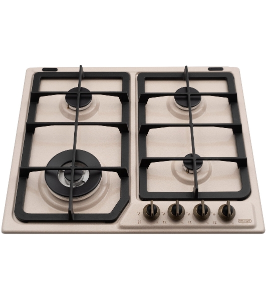 Газовая варочная панель DeLonghi OWF 46 PRO RUS независимая, бежевый