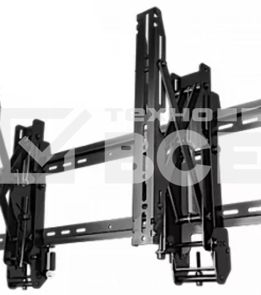 Настенное крепление для видеостен Wize Pro VW46G3 с выдвижным механизмом, тех-гия push in-pop out,37 60+, регу-ка глубины, Max VESA 800x400 мм, до 68 кг, расстояние от стены 10-27 см, верт-ое/горизонт-ое выравн-ие, защита от кражи,черный