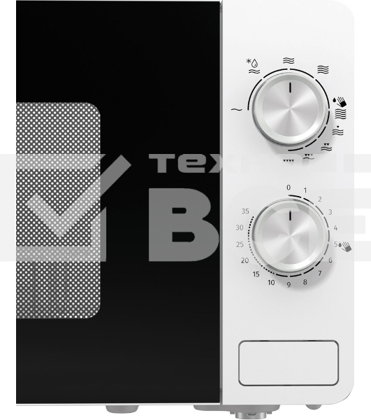 Микроволновая печь Gorenje MO20E2W белый, 20 л, 800 Вт, переключатели - поворотный механизм