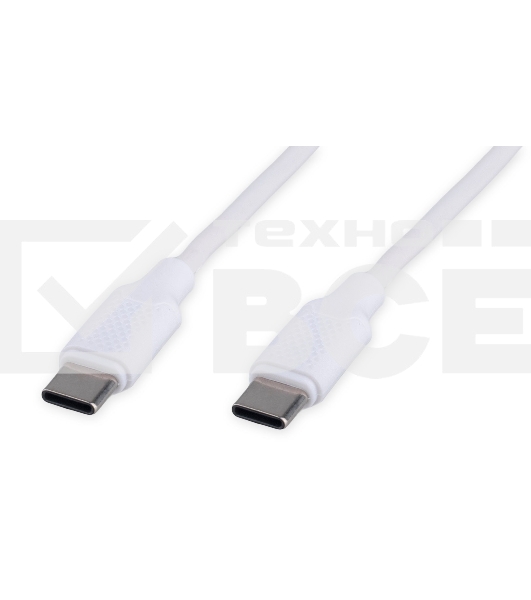 Кабель USB2.0 Cablexpert CC-USB2-CMCM-60-1.8M-W, Type-C/Type-C, 3A, 60Вт, PD/QC3.0, медь, 1.8м, белый, пакет