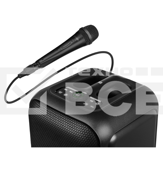 Портативная колонка SVEN PS-880, черный, 1.0, 110 Вт (RMS), Bluetooth, FM, USB, microSD, LED-дисплей, аккумулятор