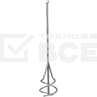 Миксер для строительных смесей Сибртех 60х8х400мм, шестигранный хвостовик