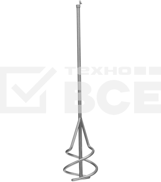 Миксер для строительных смесей Сибртех 60х8х400мм, шестигранный хвостовик