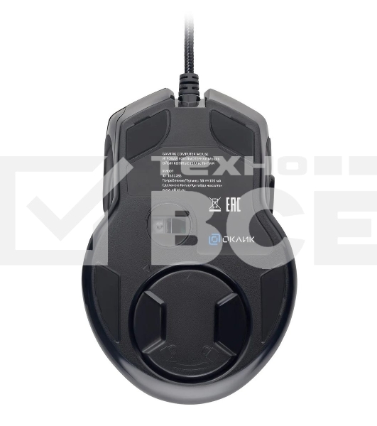 Мышь проводная GMNG XM007 черный/красный, 10000 dpi, USB, кнопки - 7