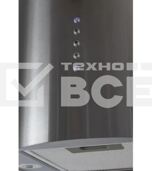 Вытяжка каминная MBS Petunia 135 Island Inox нержавеющая сталь управление: кнопочное (1 мотор)