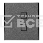 Розетка Kranz STRONG компьютерная двойная RJ45+RJ45 кат6 с/у графит, фото 1