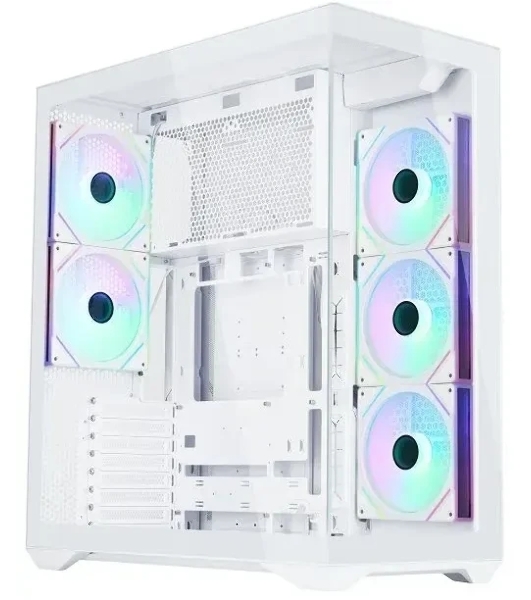 Корпус ATX Eurocase M4801 white, без БП, закаленное стекло 2 стороны