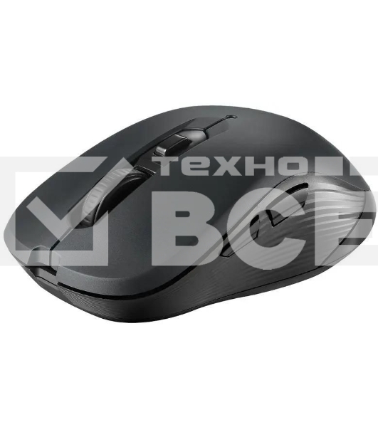 Мышь беспроводная Oklick 610MWC черный, 1600 dpi, радиоканал, USB/USB-C, кнопки - 6