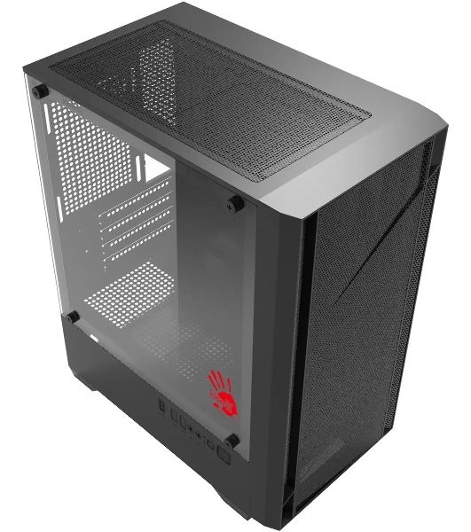 Корпус Bloody CC-124-BK, Mini-Tower, чёрный