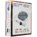 Плита настольная электрическая ECON ECO-110HP белый, 1 кВт, ТЭН, конфорки - 1, эмаль, поворотные переключатели, фото5