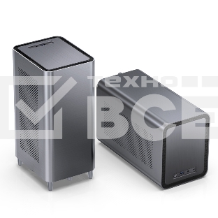 Корпус JONSBO N1 Gray без БП, mini-ITX, SFX, серый