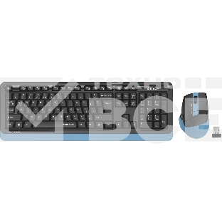 Клавиатура + мышь A4Tech Fstyler FGS1035Q клав:черный/синий мышь:черный/синий USB беспроводная Multimedia (FGS1035Q NAVY BLUE)