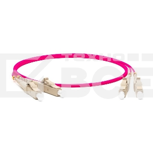 Кабель оптический Hyperline FC-D2-504-LC/PR-LC/PR-H-20M-LSZH-MG Патч-корд волоконно-оптический (шнур) MM 50/125, OM4, LC-LC, duplex, 10G/40G, LSZH, 20м