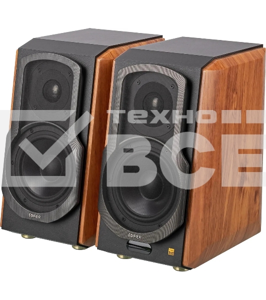 Акустическая система Edifier S1000MKII Brown (2.0,Bluetooth 5.0,ДУ,2x 25 Вт (ВЧ), 2x 35 Вт (СЧ/НЧ)