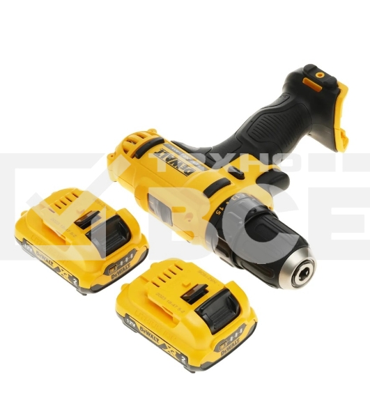 Дрель-шуруповерт DeWalt DCD710D2-QW, Аккумуляторная, 10.8В, 2 АКБ, Кейс