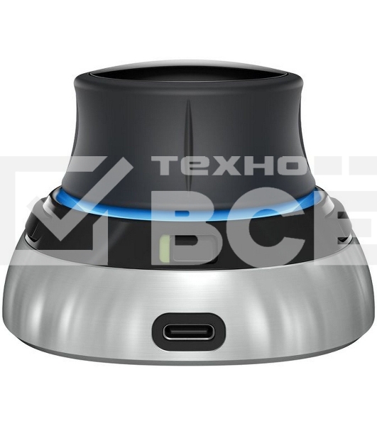 Мышь беспроводная 3DConnexion SpaceMouse Wireless (3DX-700115) черный/серебристый, радиоканал, Bluetooth, USB, кнопки - 2