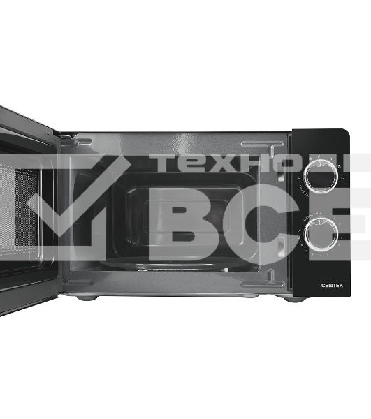 Микроволновая печь Centek CT-1575 черный, 20 л, 700 Вт, поворотный механизм