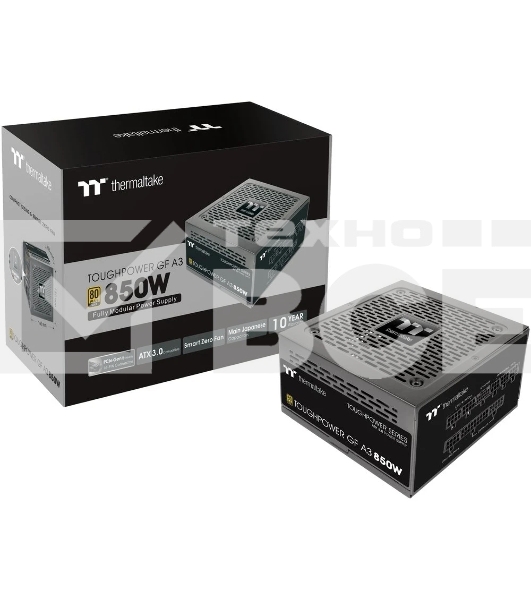 Блок питания Thermaltake Toughpower GF A3 PS-TPD-0850FNFAGE-H, 850Вт, 80 PLUS Gold, 120мм, модульный, черный