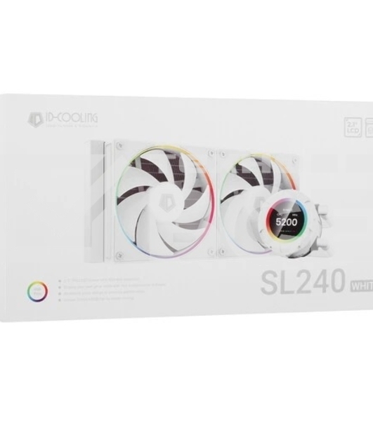 Система водяного охлаждения ID-Cooling SL240 белый 120мм алюминий+медь 2000rpm 30db 4-pin 300W