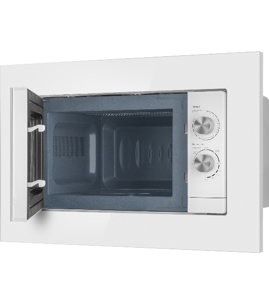 Микроволновая печь встраиваемая Weissgauff HMT-2012GRILL белый, 20 л, 700 Вт, переключатели - поворотный механизм