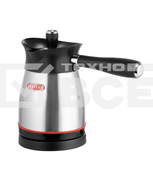 Кофеварка-турка электрическая Centek CT-1080 SS металл, исп. кофе - молотый, 0.5 л, 480 Вт